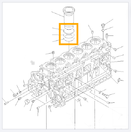 О-кольцо Komatsu 6150-21-2240 AM
