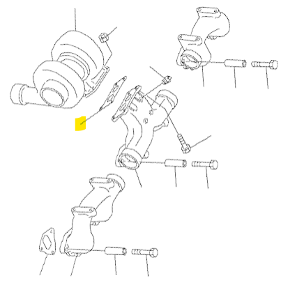 Прокладка KOMATSU SA6D140 - 6151-11-5710 ETP AM Прокладка KOMATSU SA6D140 - 6151-11-5710 ETP AM