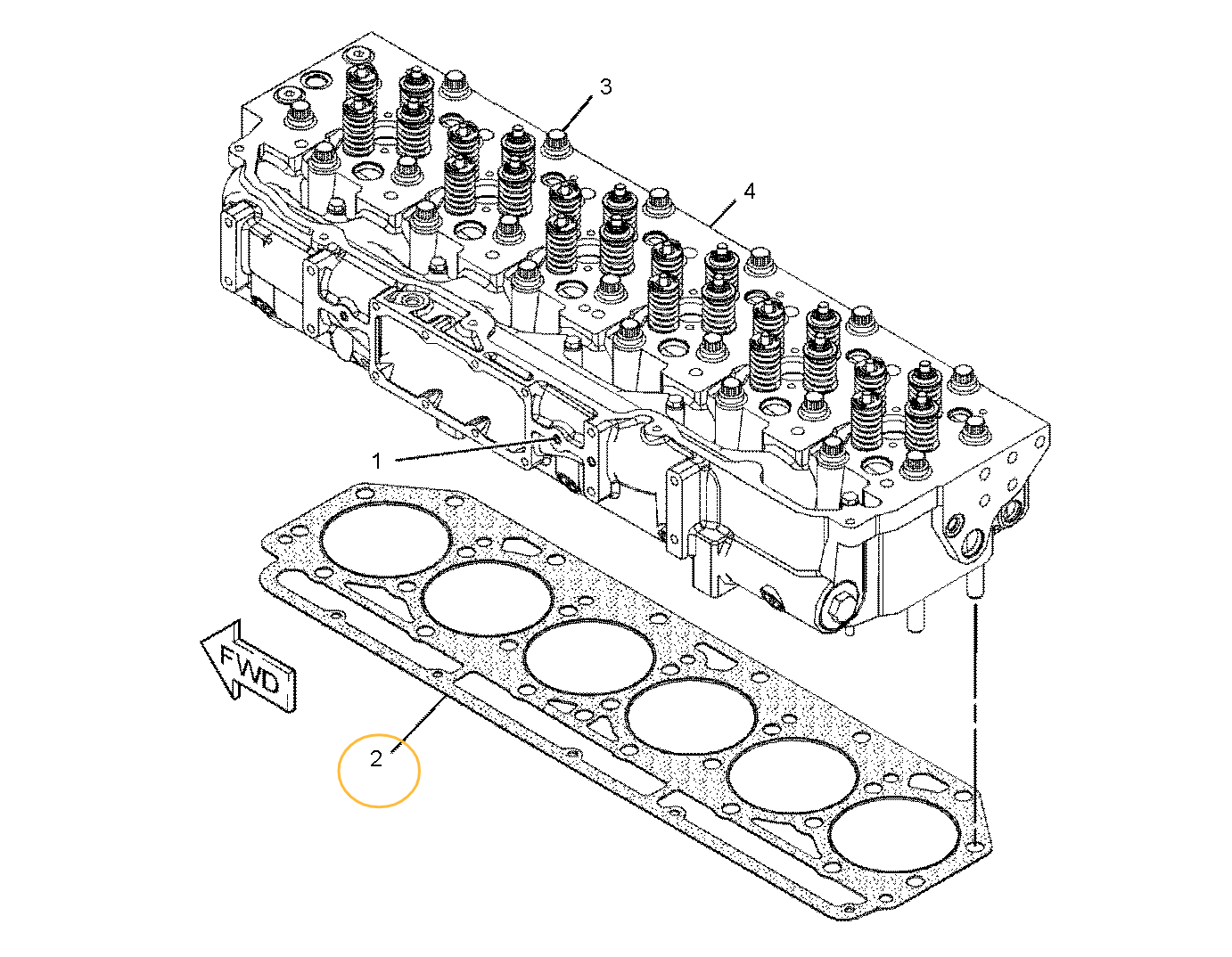 Прокладка ГБЦ CAT 336 - 187-1315 AM Прокладка ГБЦ CAT 336 - 187-1315 AM