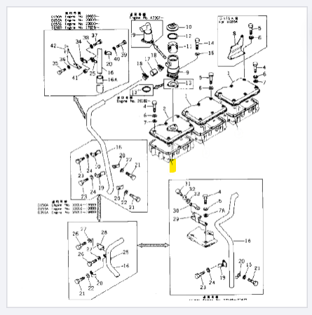 Прокладка крышки клапанов Komatsu 6127-11-8812 VR Прокладка крышки клапанов Komatsu 6127-11-8812 VR