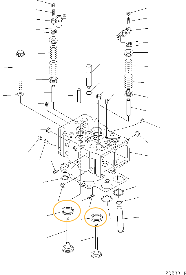 Седло выпускного клапана Komatsu 6162-13-1322 AM Седло выпускного клапана Komatsu 6162-13-1322 AM