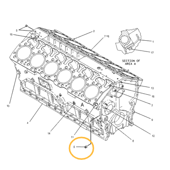 Форсунка охлаждения поршня CAT 7W4990 VR Форсунка охлаждения поршня CAT 7W4990 VR