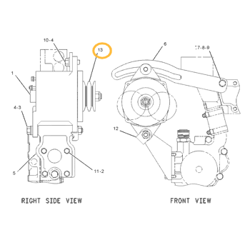 Шкив CAT 3114 - 9Y-4056 AM Шкив CAT 3114 - 9Y-4056 AM