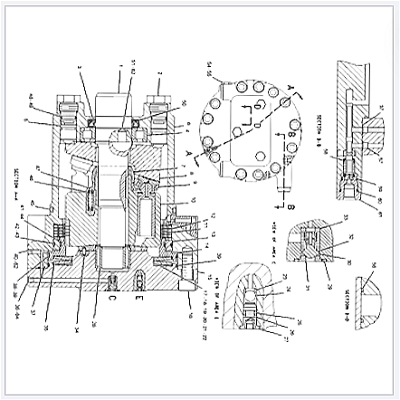 Ремкомплект гидромотора хода CAT 7Y-4222, 7Y4222 AM