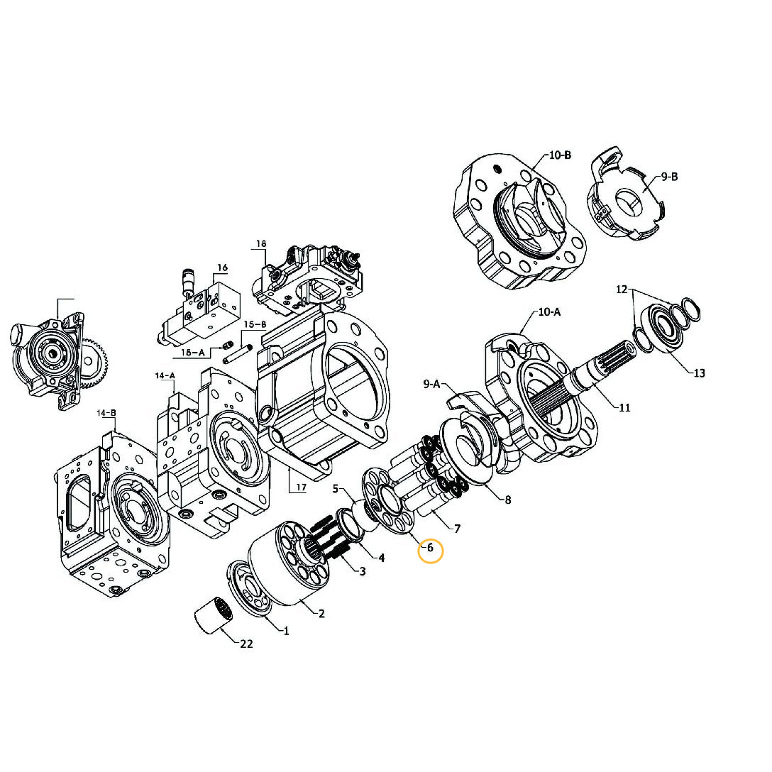 Прижимная пластина KAWASAKI K3V112DT - 424-4111A SKS Прижимная пластина KAWASAKI K3V112DT - 424-4111A SKS