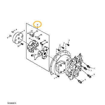 Mуфта основного насоса Hiatchi ZX160, ZX180LC - 4616689 40H/15T VR Mуфта основного насоса Hiatchi ZX160, ZX180LC - 4616689 40H/15T VR