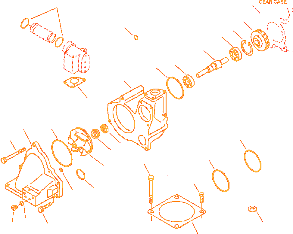 Уплотнение водяного насоса Komatsu D375 - 6162-63-1553 Уплотнение водяного насоса Komatsu D375 - 6162-63-1553