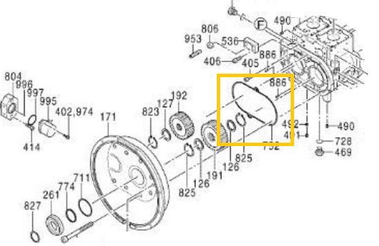 Уплотнение корпуса KAWASAKI K5V200 - 419-3306FT