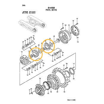 Планетарная передача 2-я Hitachi ZX180LC - 2042432, 9000680-HXM	 Планетарная передача 2-я Hitachi ZX180LC - 2042432, 9000680-HXM
