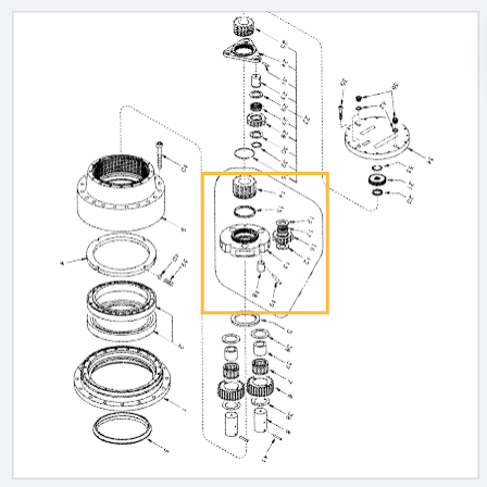 Планетарная передача 2-я Volvo SA7117-38210 Планетарная передача 2-я Volvo SA7117-38210