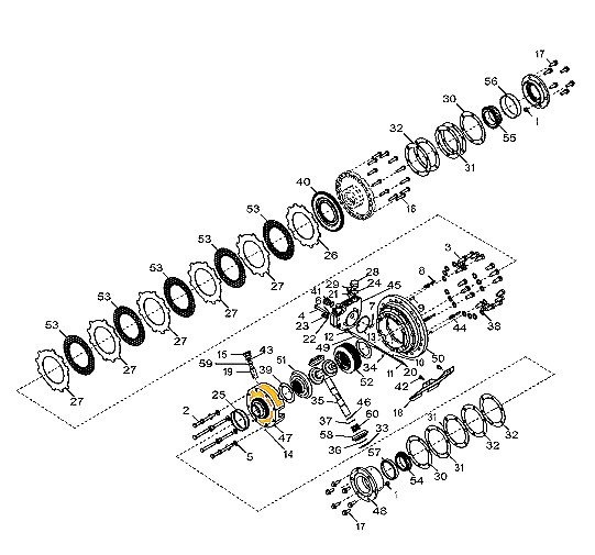 Корпус дифференциала John Deere YZ120503, YZ120690 Корпус дифференциала John Deere YZ120503, YZ120690