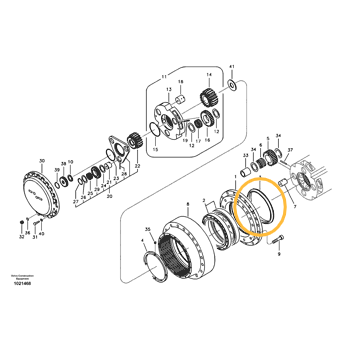 Плавающее уплотнение Volvo VOE14579901 Плавающее уплотнение Volvo VOE14579901