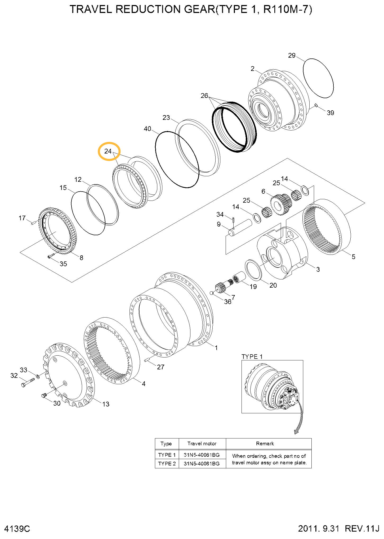 Подшипник Hyundai XKAH-00434, 8006410 Подшипник Hyundai XKAH-00434, 8006410