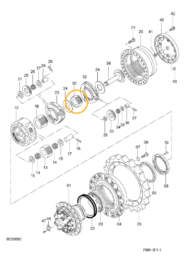 Солнечная шестерня Hitachi 3082149 Солнечная шестерня Hitachi 3082149