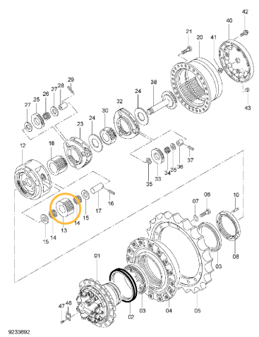 Солнечная шестерня Hitachi 3103552 Солнечная шестерня Hitachi 3103552