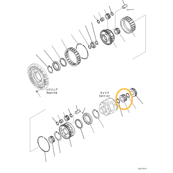 Шестерня Komatsu D65 - 14X-15-22430 Шестерня Komatsu D65 - 14X-15-22430