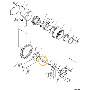 Шестерня Komatsu PC300 208-27-71130 Шестерня Komatsu PC300 208-27-71130