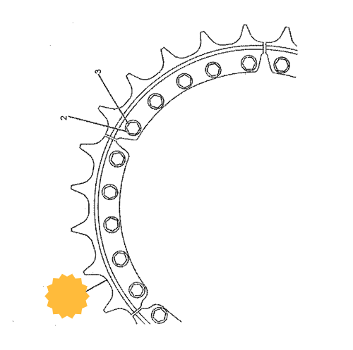 Сегмент CAT D6R - 7G7212 DCF Сегмент CAT D6R - 7G7212 DCF