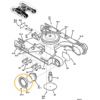 Звездочка KOBELCO SK210LC-6E - 2404N262