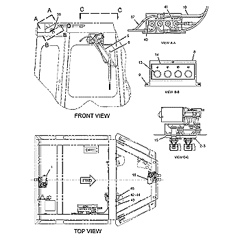 Тяга стеклоочистителя (правый) CAT 7T4761 Тяга стеклоочистителя (правый) CAT 7T4761