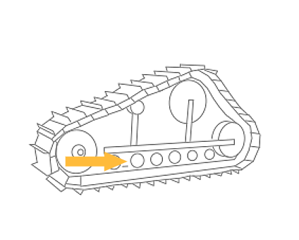 Каток опорный CAT 325D, 329D - 117-5046 Каток опорный CAT 325D, 329D - 117-5046