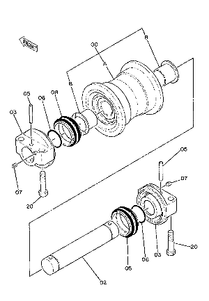 Каток опорный Hitachi ZX330 - 9066690 GM Каток опорный Hitachi ZX330 - 9066690 GM