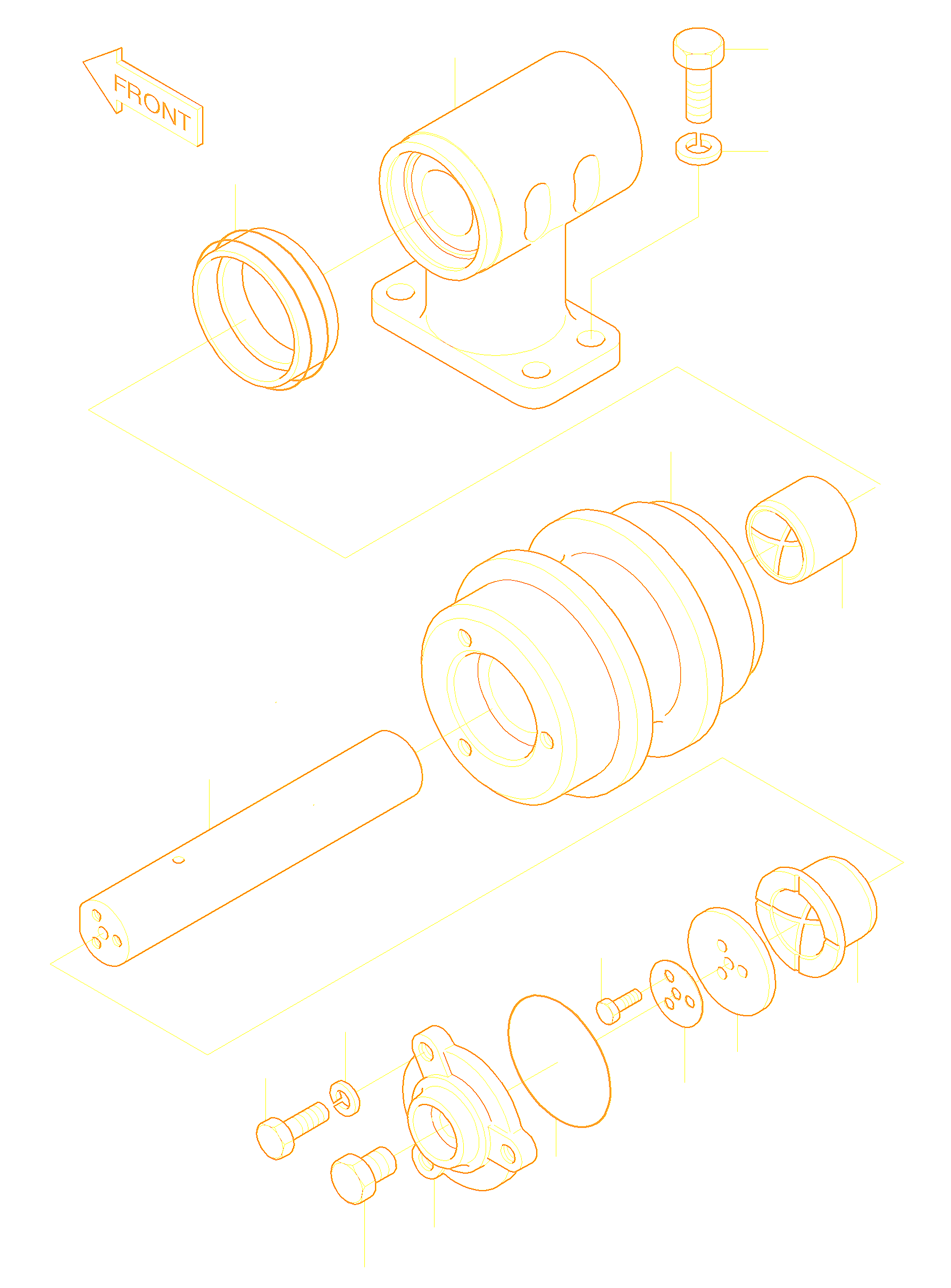 Каток поддерживающий Doosan S225LC-V - 2270-1005 GM Каток поддерживающий Doosan S225LC-V - 2270-1005 GM