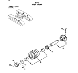 Каток поддерживающий Hitachi ZX330-3 - 9245117 ESMI Каток поддерживающий Hitachi ZX330-3 - 9245117 ESMI