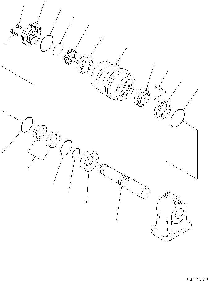 Каток поддерживающий Komatsu D275 - 195-30-00580 BERCO KM4060 AM Каток поддерживающий Komatsu D275 - 195-30-00580 BERCO KM4060 AM