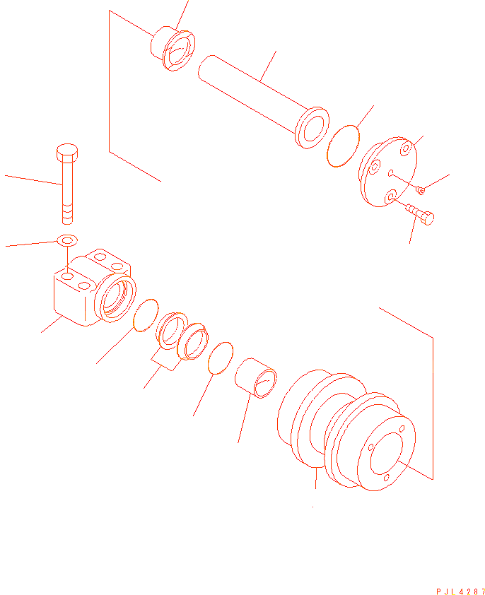 Каток поддерживающий Komatsu PC200-7 - 22U-30-00021 GM Каток поддерживающий Komatsu PC200-7 - 22U-30-00021 GM