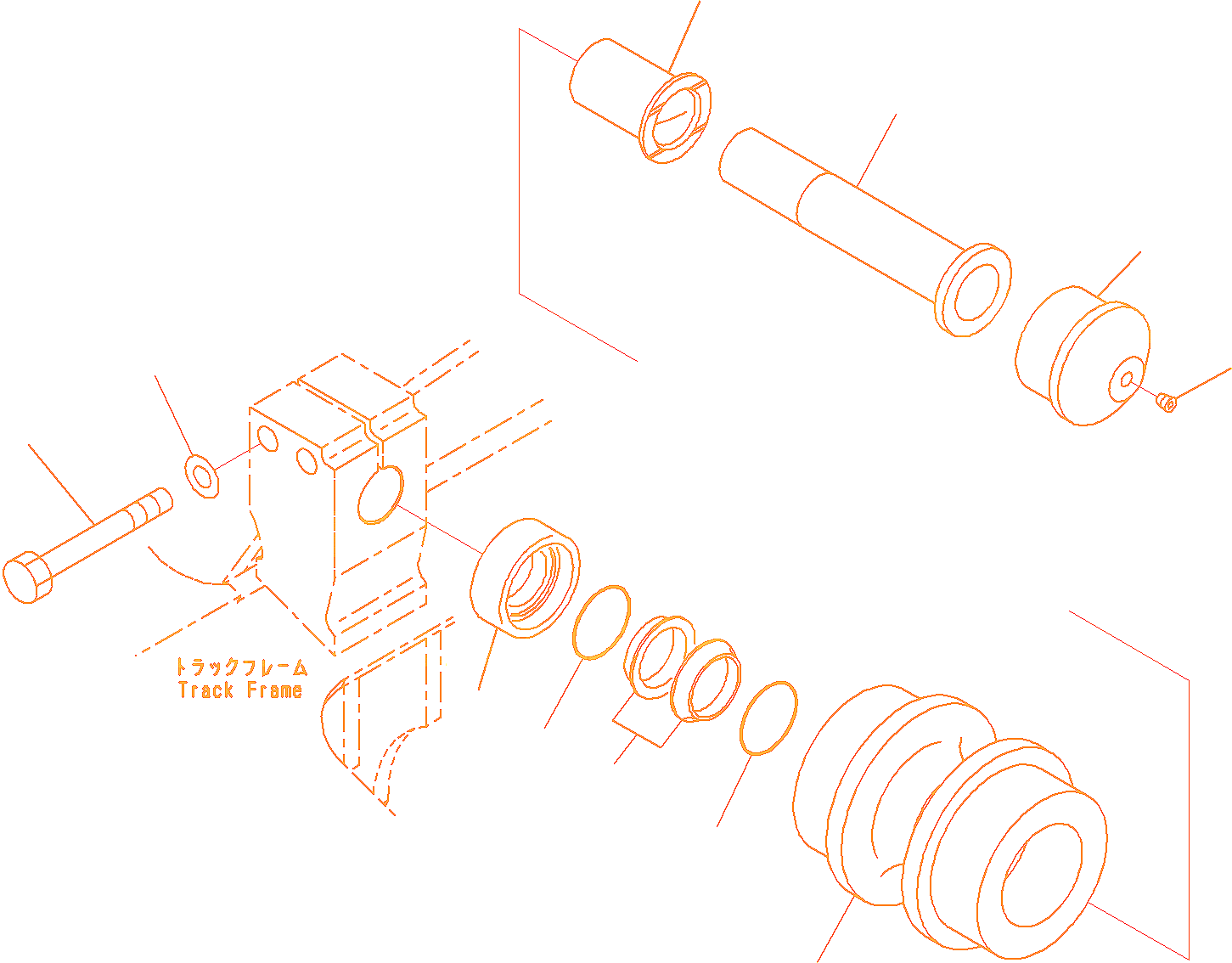 Каток поддерживающий Komatsu PC220-8 - 20Y-30-00481 ESMI Каток поддерживающий Komatsu PC220-8 - 20Y-30-00481 ESMI