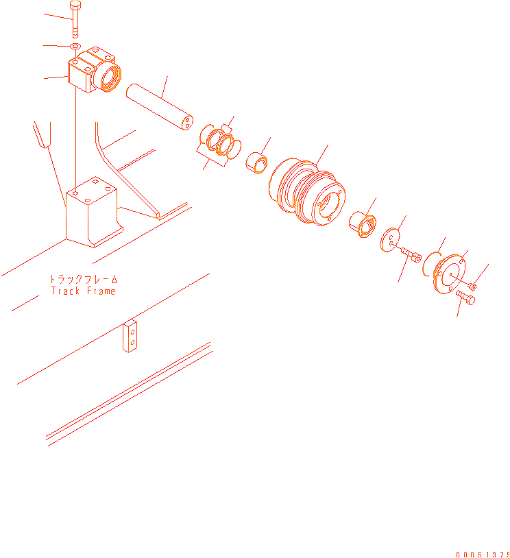 Каток поддерживающий Komatsu PC300-7 - 207-30-00430 ESMI Каток поддерживающий Komatsu PC300-7 - 207-30-00430 ESMI