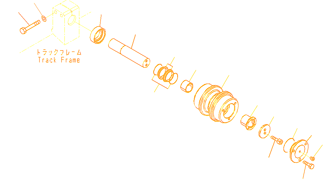 Каток поддерживающий PC400-7 - 208-30-00431  Каток поддерживающий PC400-7 - 208-30-00431