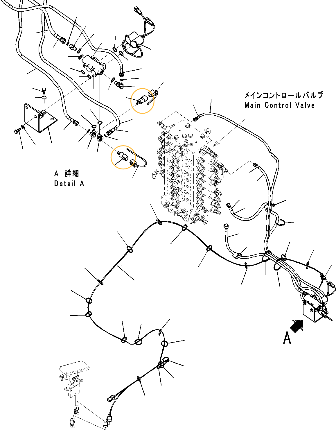 Датчик давления масла Komatsu 206-06-61130 AM