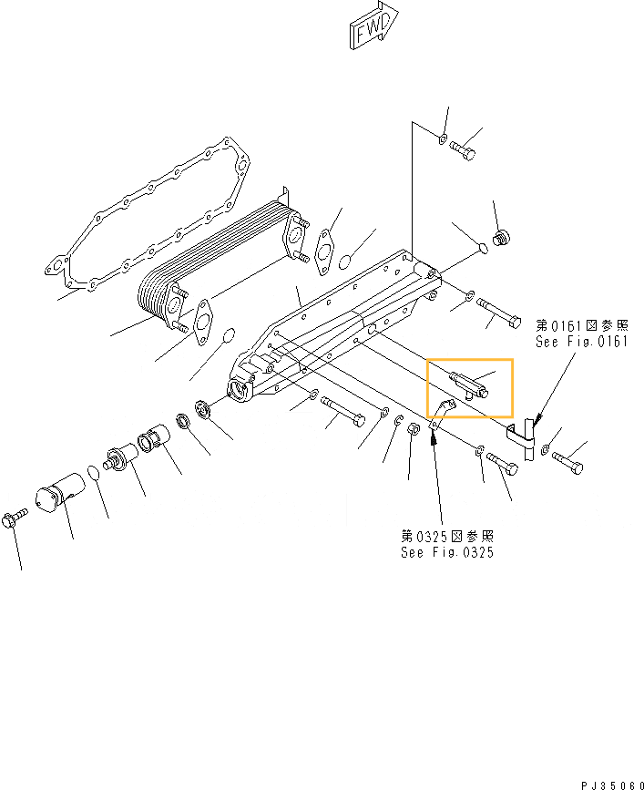 Клапан Komatsu PC300 - 6140-61-6512 AM