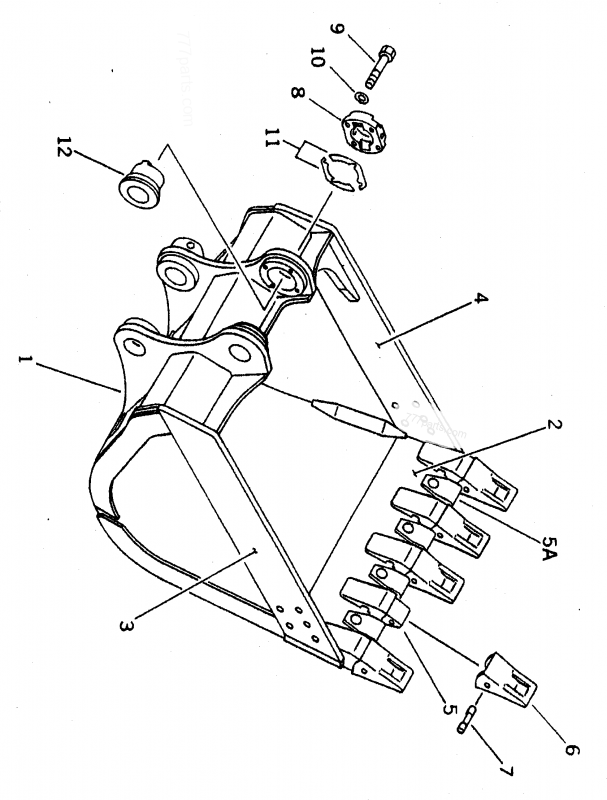 Коронка Komatsu PC400 - 208-70-14152 AM Коронка Komatsu PC400 - 208-70-14152 AM