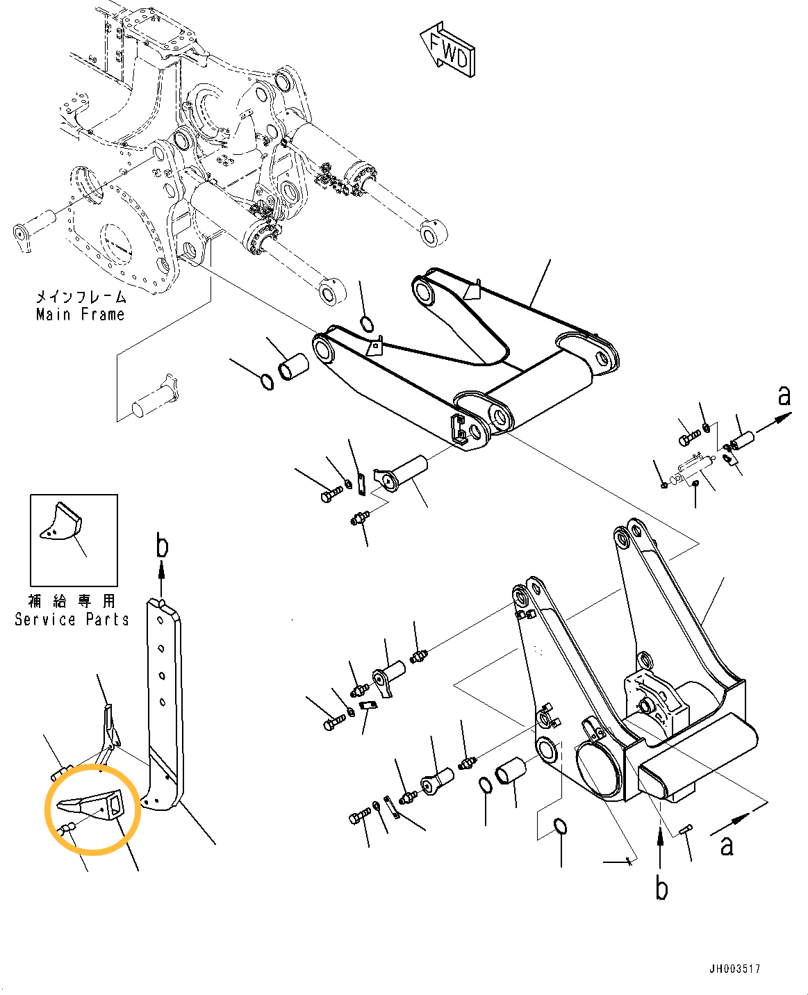 Коронка рыхлителя KOMATSU 195-78-71320 Коронка рыхлителя KOMATSU 195-78-71320
