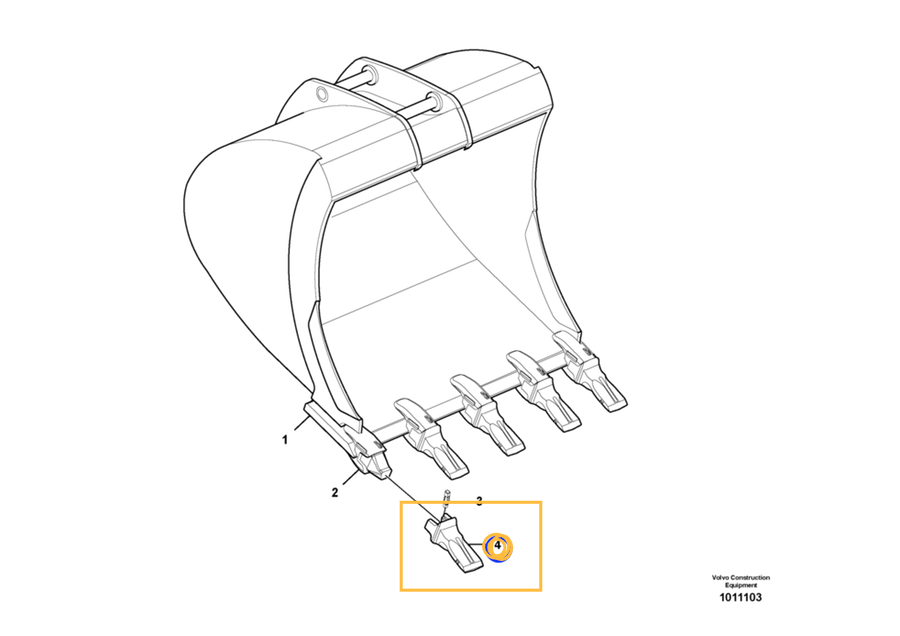 Коронка скальная Volvo 30AMRE - 14523946 VR Коронка скальная Volvo 30AMRE - 14523946 VR