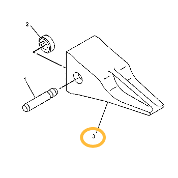 Коронка скальная CAT 312B - 9J4259 AM