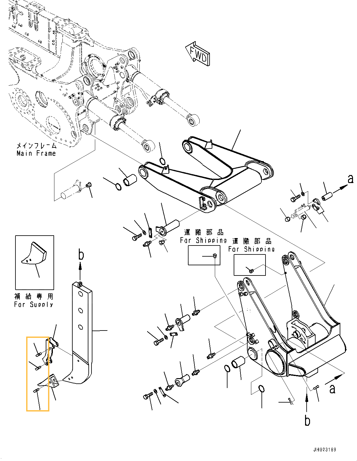 Палец коронки рыхлителя Komatsu D375 - 195-78-71360 Палец коронки рыхлителя Komatsu D375 - 195-78-71360