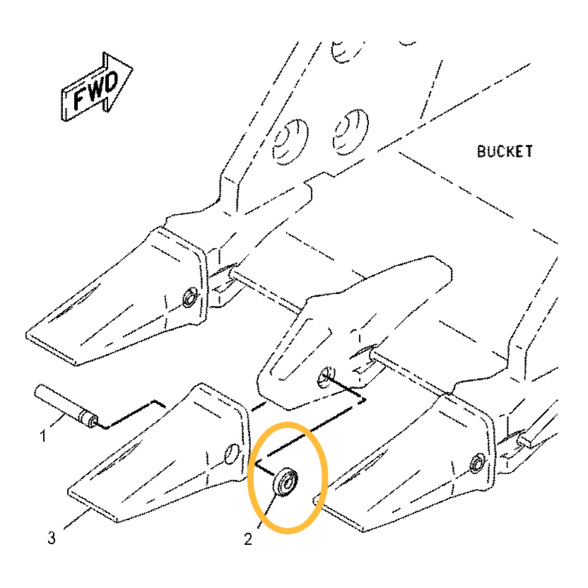 Фиксатор CAT 8E-6259 Фиксатор CAT 8E-6259