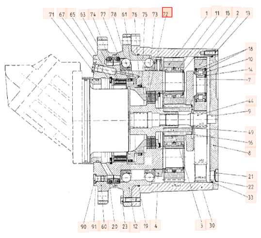Внутренний диск JCB 7260/10321 Внутренний диск JCB 7260/10321