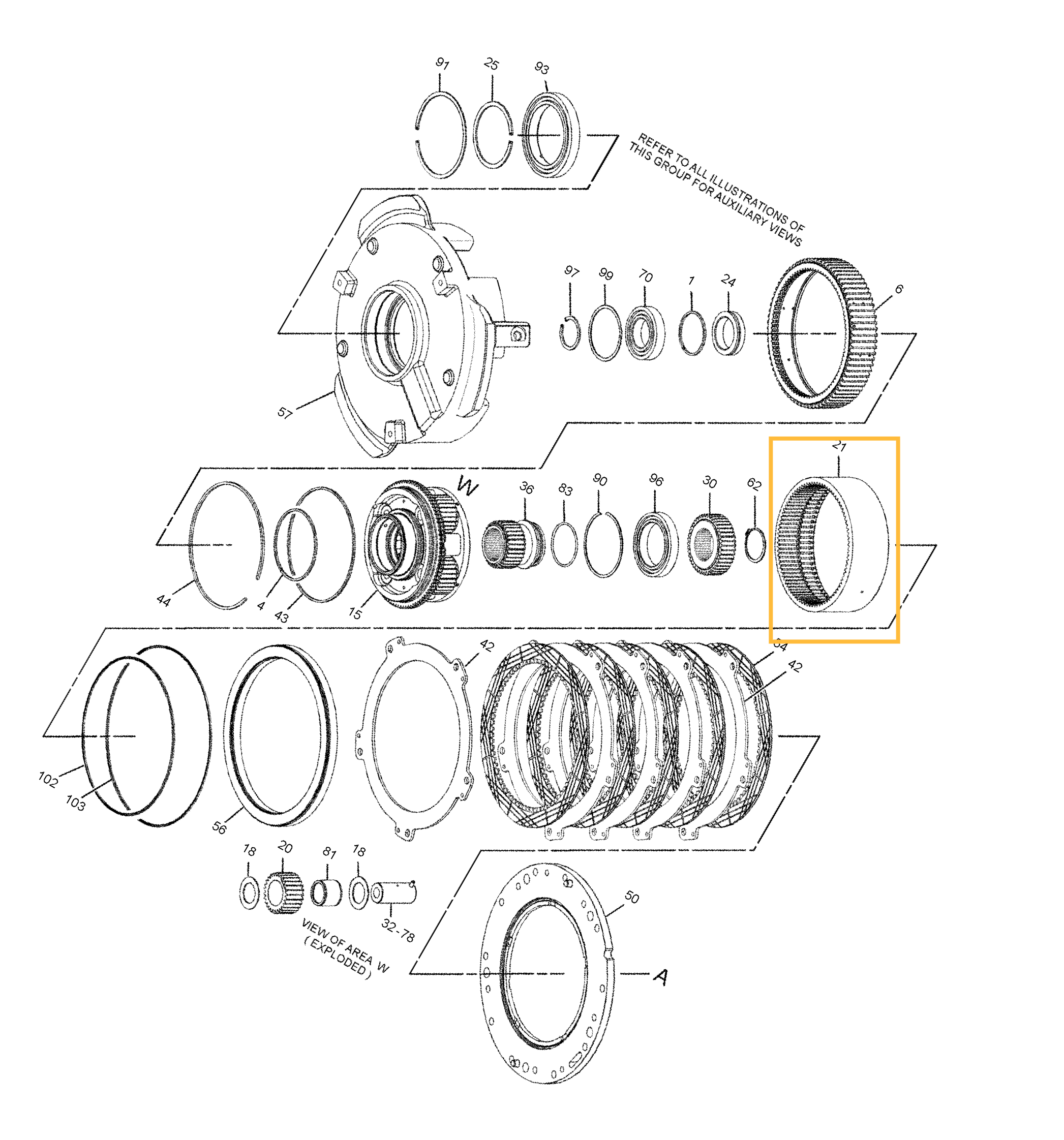 Кольцо планетарное CAT 9W-8270 Кольцо планетарное CAT 9W-8270