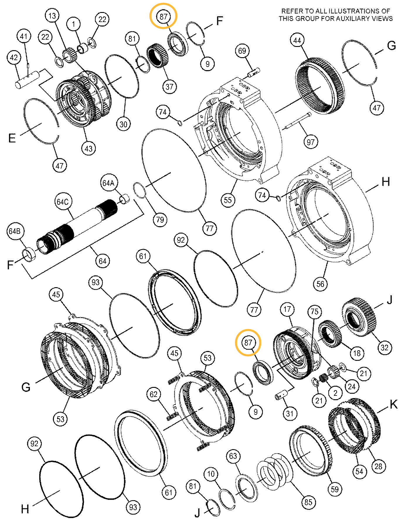 Подшипник CAT 8H-5352 Подшипник CAT 8H-5352