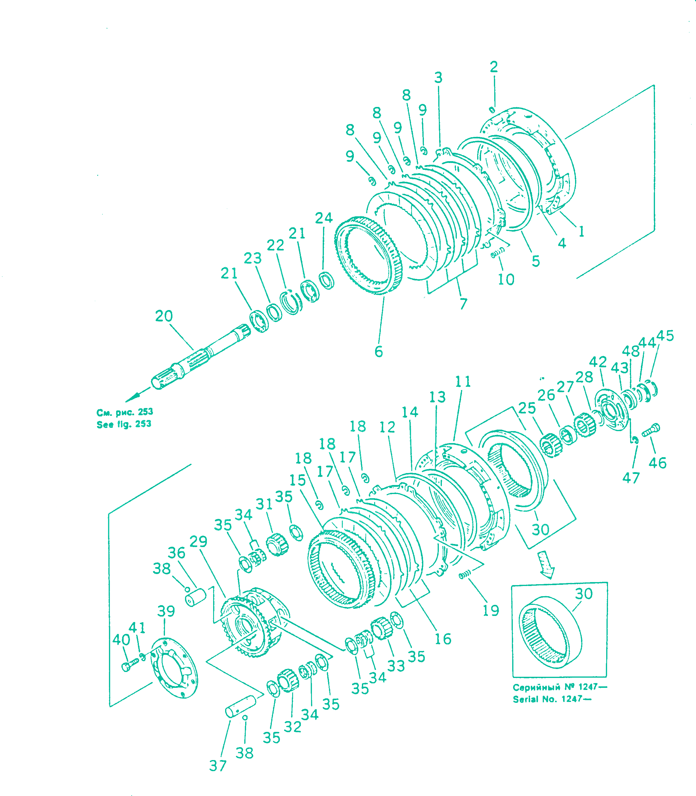 Шестерня KOMATSU 195-15-12441 Шестерня KOMATSU 195-15-12441
