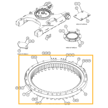 Круг поворота CAT 330GC - 521-6905 Круг поворота CAT 330GC - 521-6905