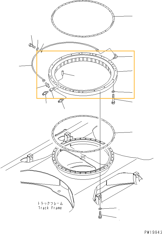 Круг поворота Komatsu PC200-8 - 206-25-00200 Круг поворота Komatsu PC200-8 - 206-25-00200