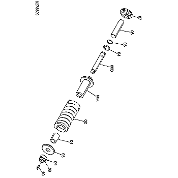 Механизм натяжения в сборе Hitachi ZX120 - 9273389 Механизм натяжения в сборе Hitachi ZX120 - 9273389