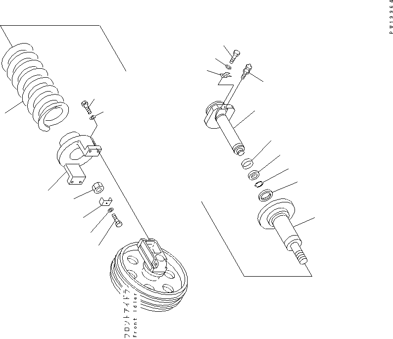 Натяжитель гусеницы в сборе PC200 PC220 - 20Y-30-29100 Натяжитель гусеницы в сборе PC200 PC220 - 20Y-30-29100