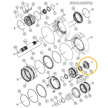 Ступица CAT 572R - 9G-0290 Ступица CAT 572R - 9G-0290